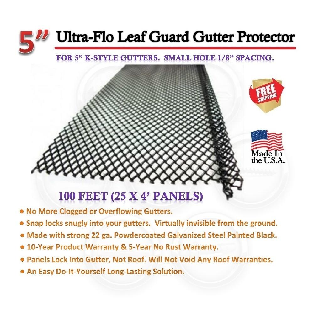 5 Step Down Gutter Guard with Small Holes 100 Ft > Gutter Guard