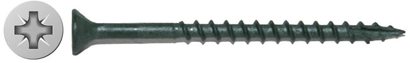  #9 X 3" Combo Drive Flat Green Deck Screw Long Life