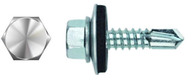  #8 X 1-1/2" Hex Washer Head Self-Drilling Screw Neoprene